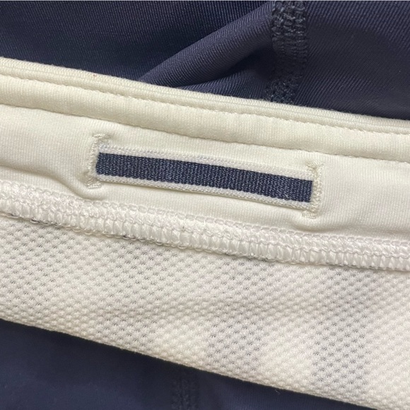 Lululemon Leggings Women's 8 Crop Run:Proceed With Speed Inkwell/ White/Navy - Picture 7 of 8